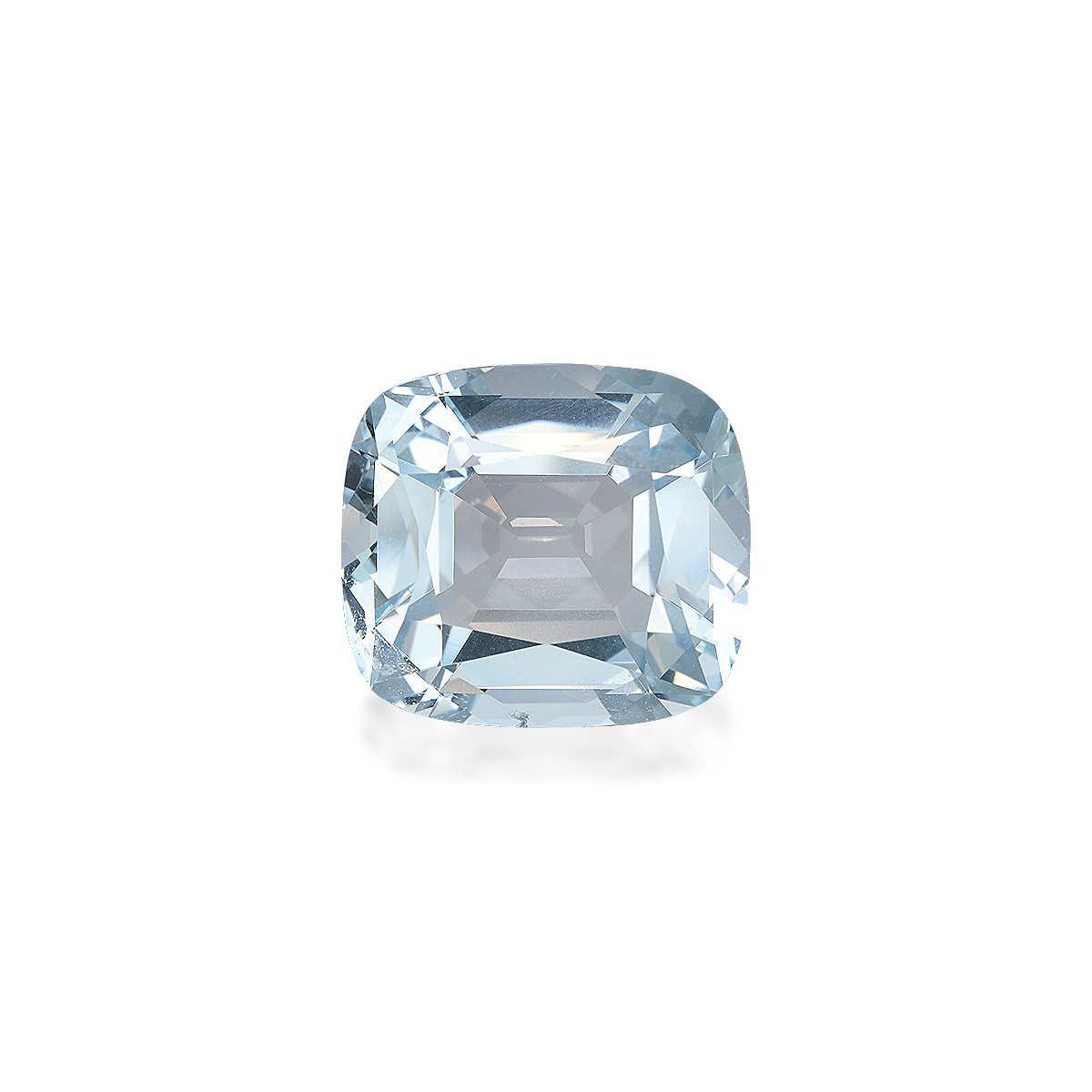 sky blue aquamarine, 11.26ct cushion cut — main view