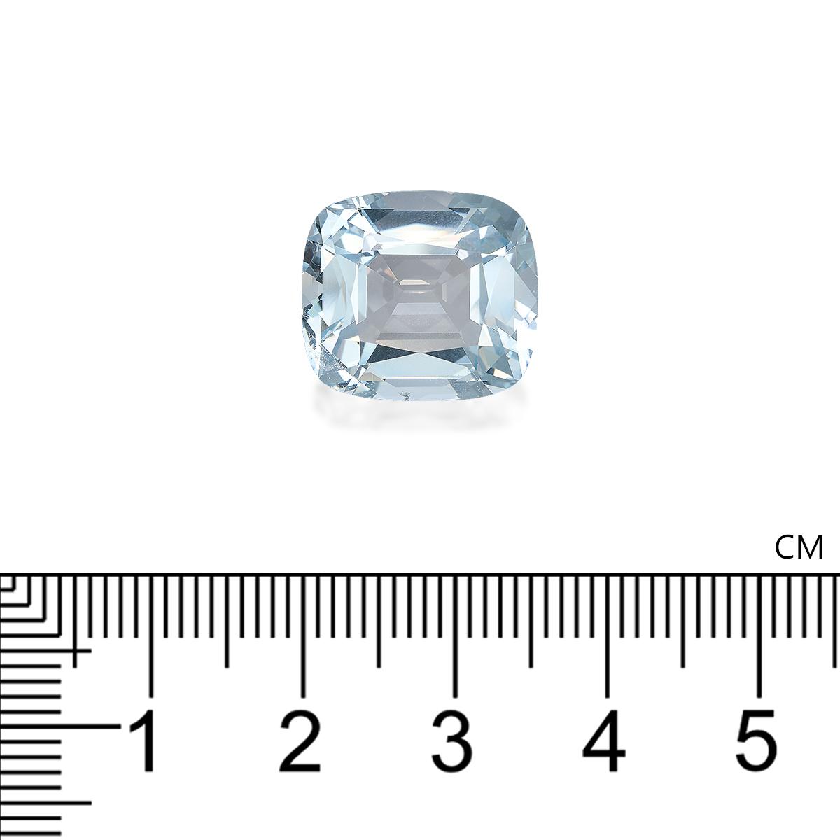 sky blue aquamarine, 11.26ct cushion cut — view 4