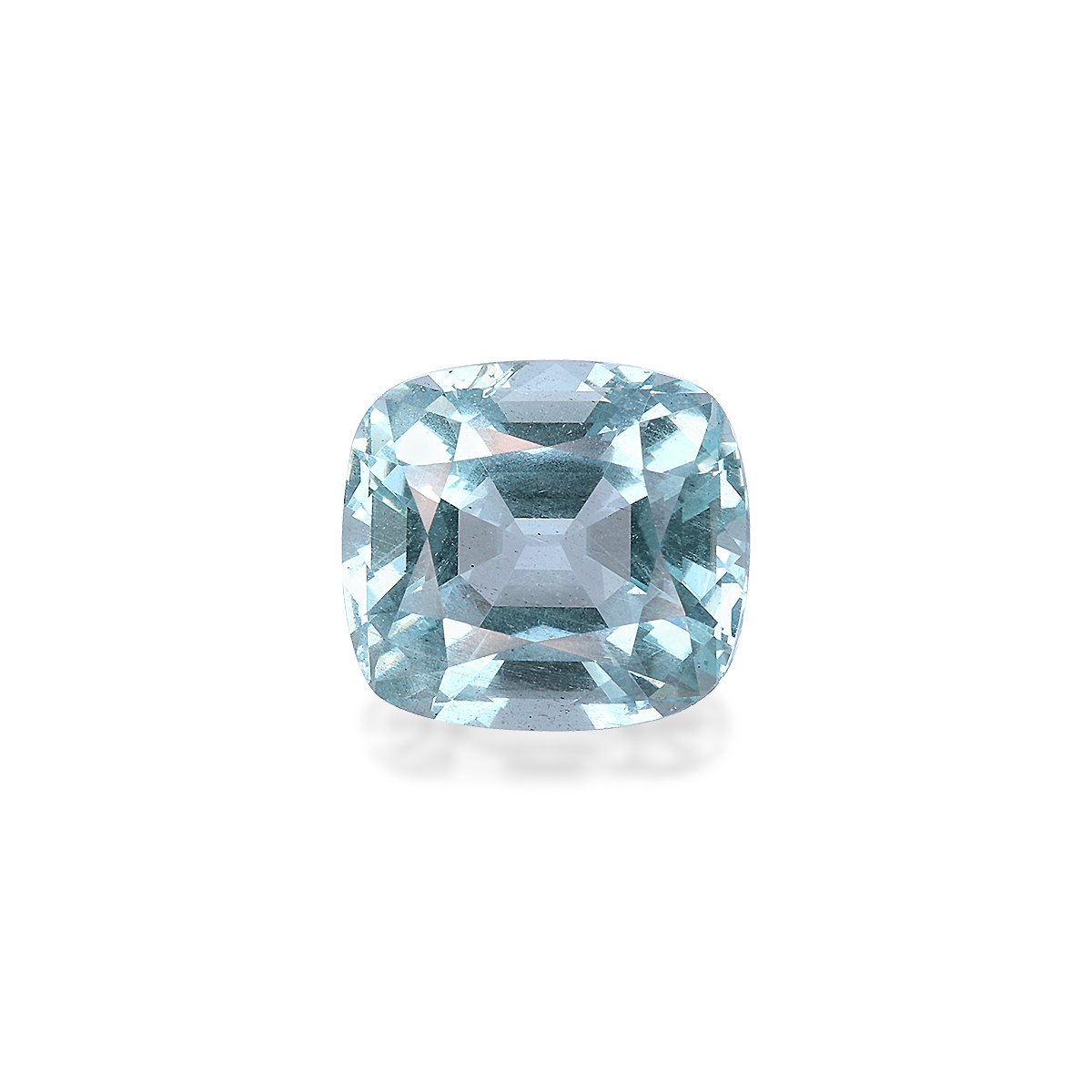 sky blue aquamarine, 11.29ct cushion cut — main view