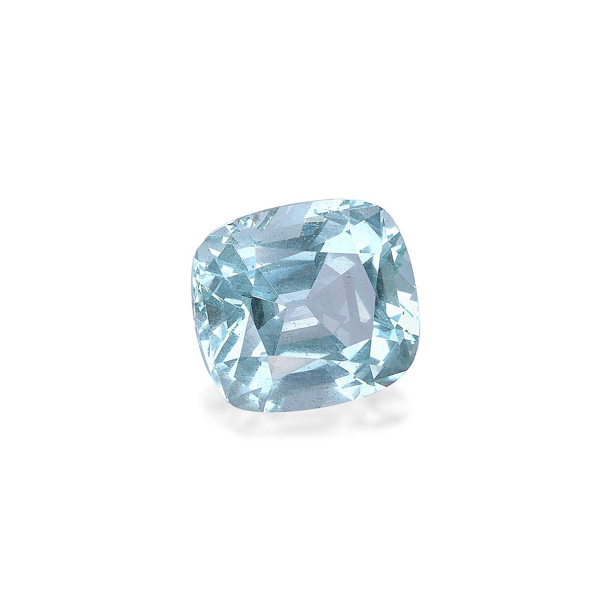 sky blue aquamarine, 11.29ct cushion cut — view 3
