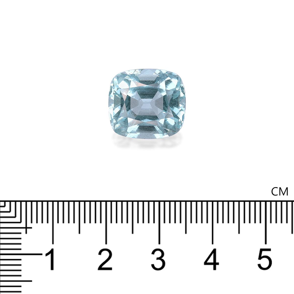 sky blue aquamarine, 11.29ct cushion cut — view 4