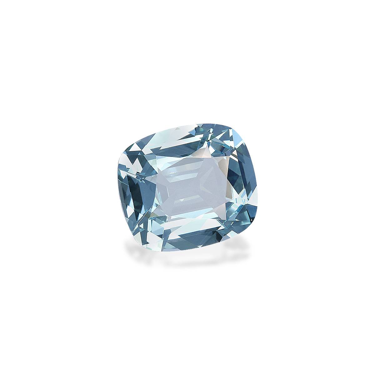 baby blue aquamarine, 9.39ct cushion cut — view 3