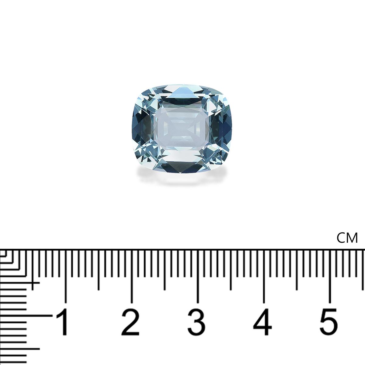 baby blue aquamarine, 9.39ct cushion cut — view 4