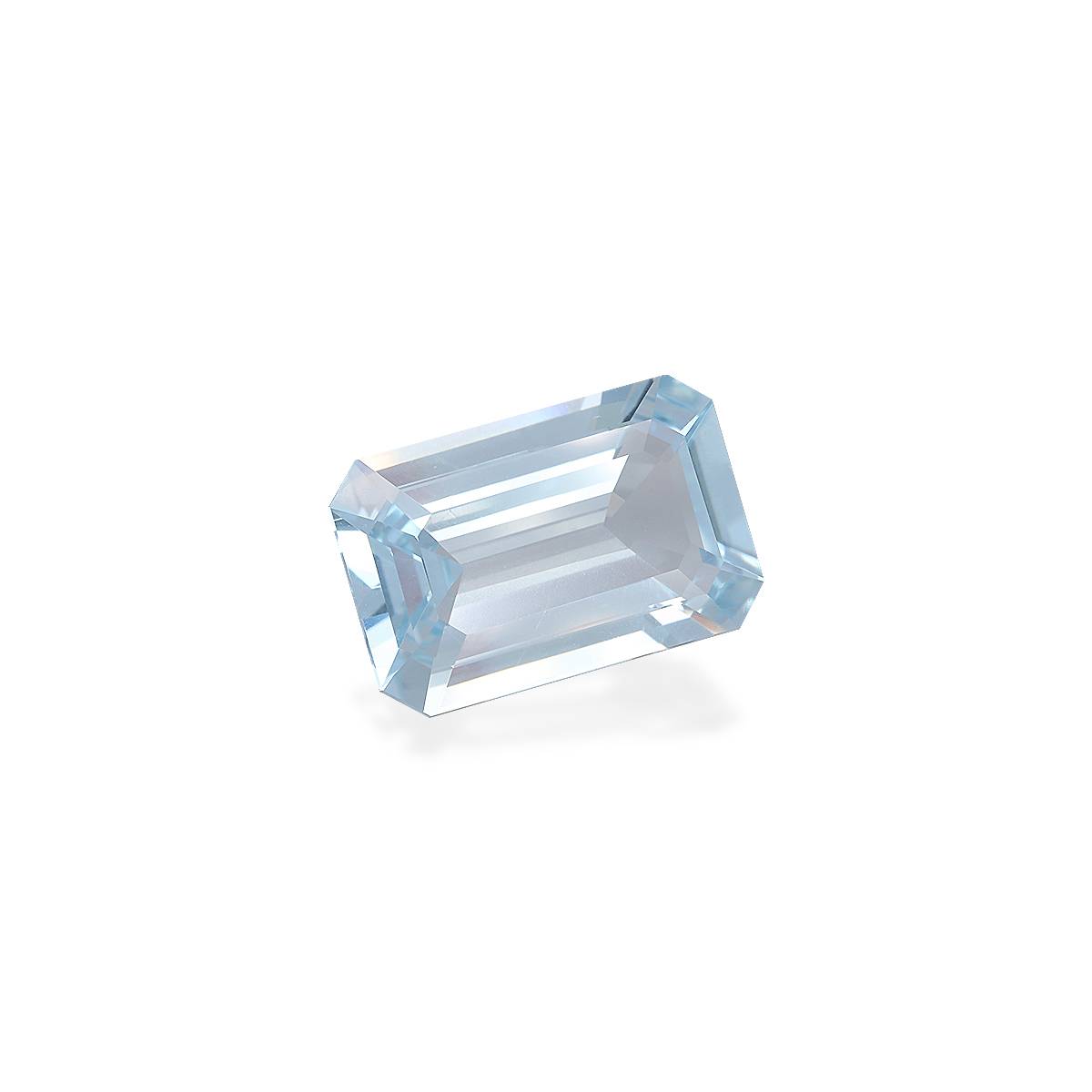 baby blue aquamarine, 11.71ct rectangular cut — view 3