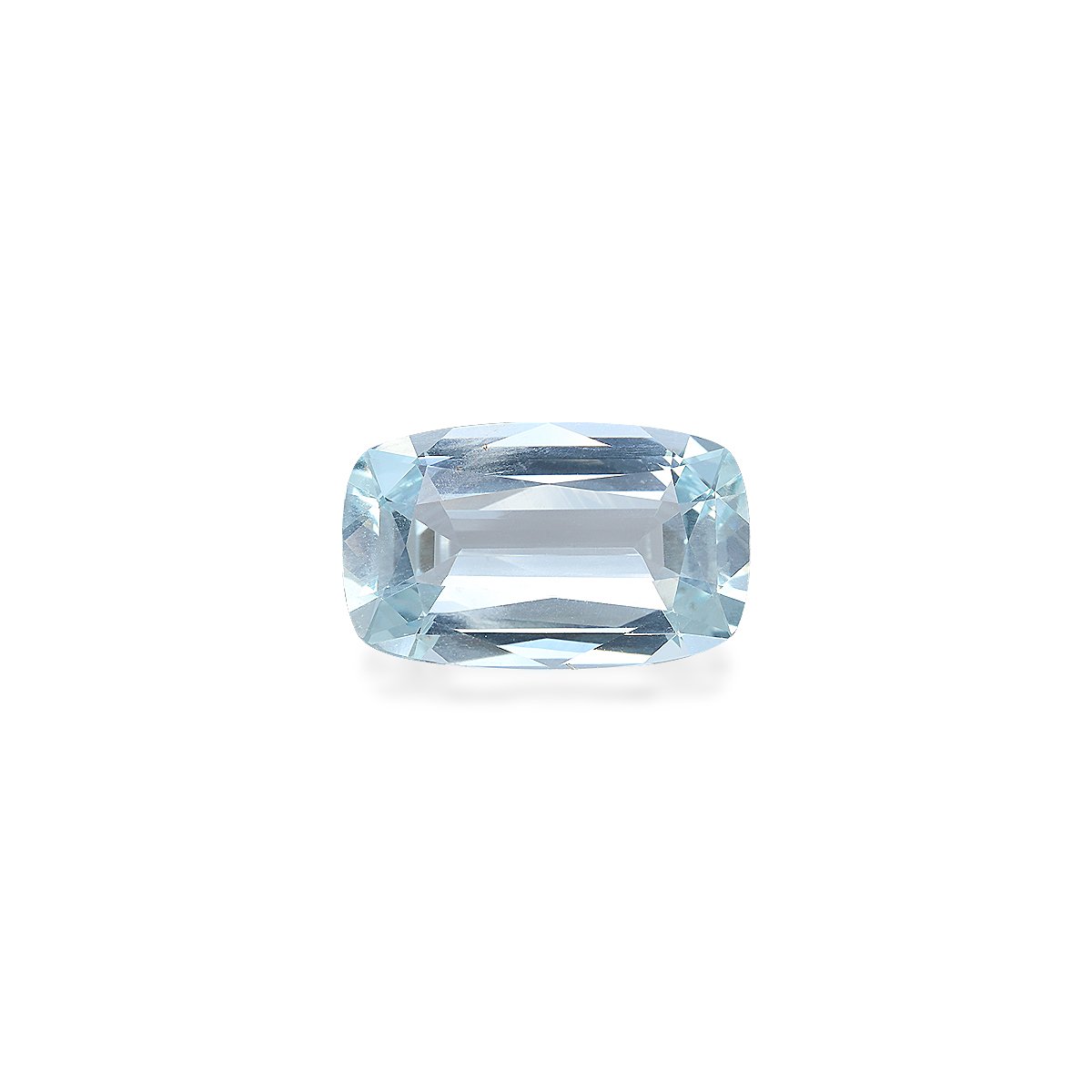 sky blue aquamarine, 8.35ct cushion cut — main view