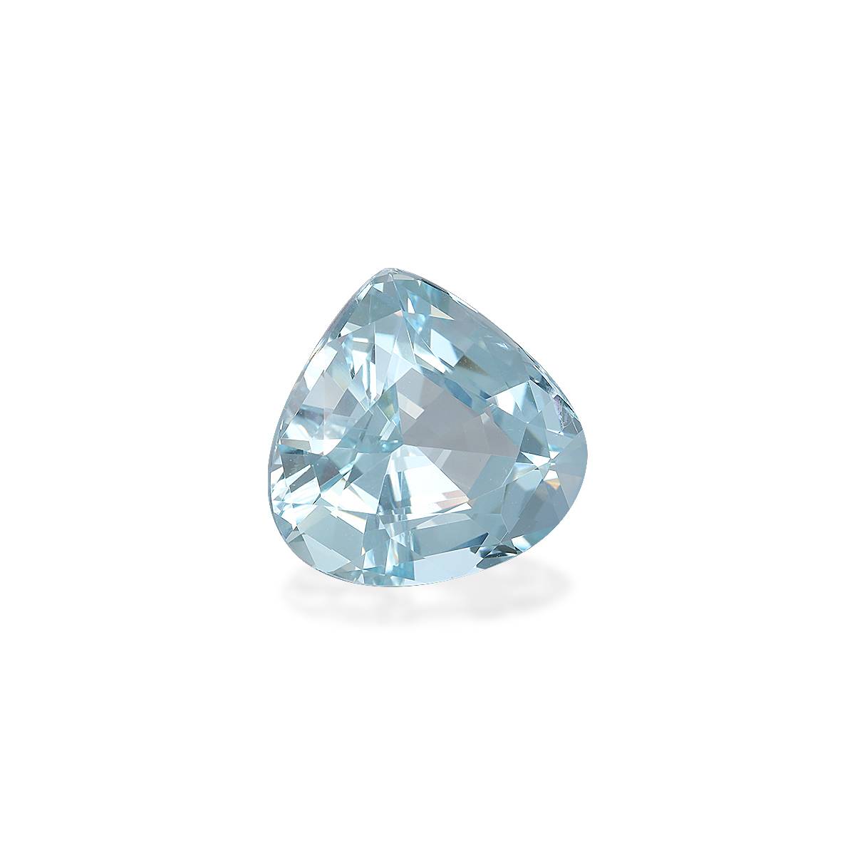 sky blue aquamarine, 12.16ct pear cut — view 3