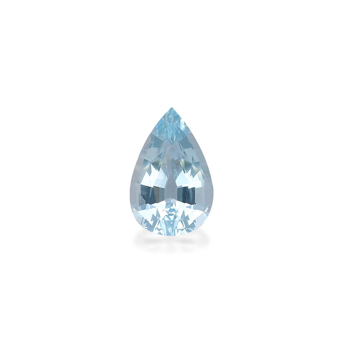 baby blue aquamarine, 9.53ct pear cut — main view