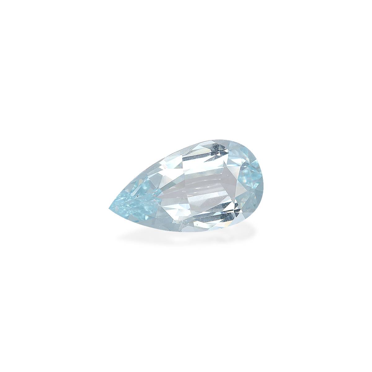sky blue aquamarine, 7.98ct pear cut — view 3