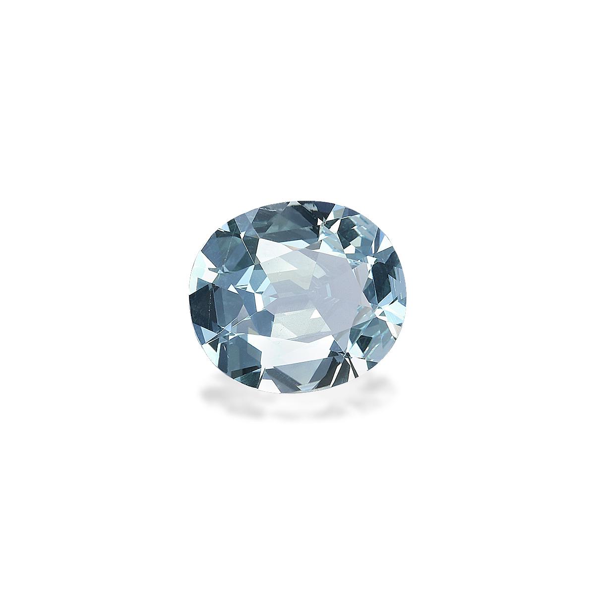 baby blue aquamarine, 7.82ct oval cut — view 3