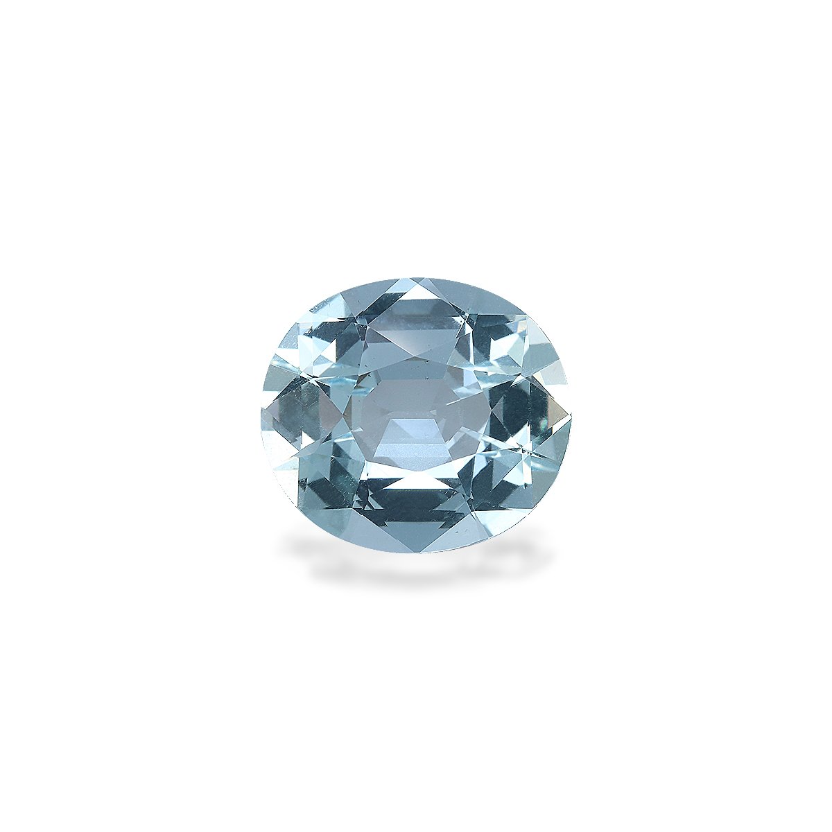 sky blue aquamarine, 6.68ct oval cut — main view