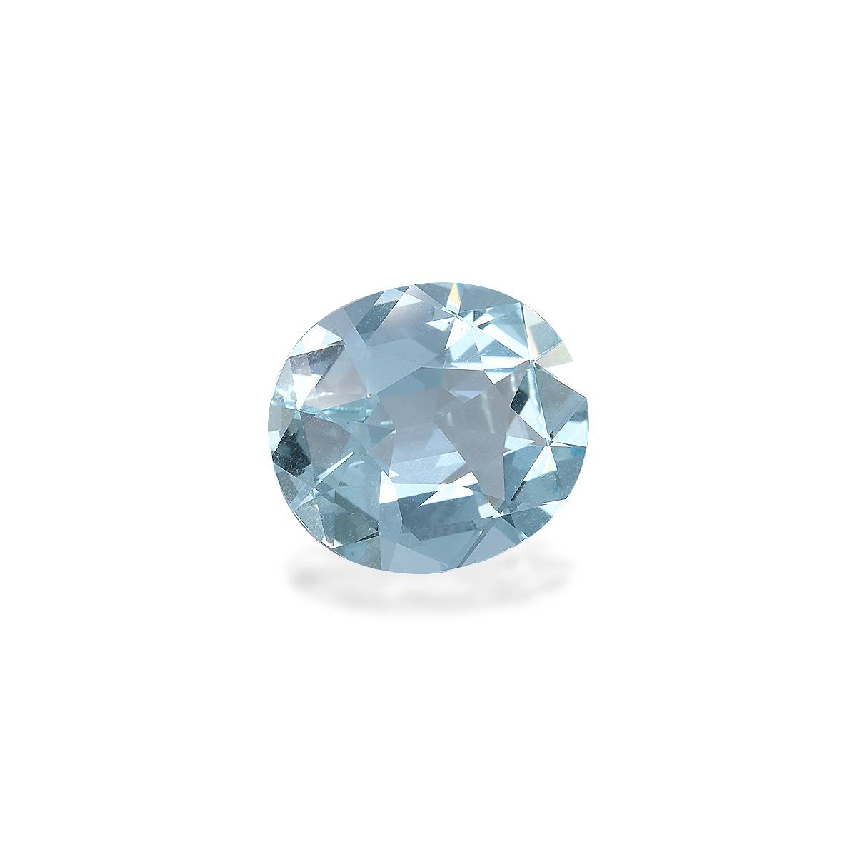 sky blue aquamarine, 6.68ct oval cut — view 3