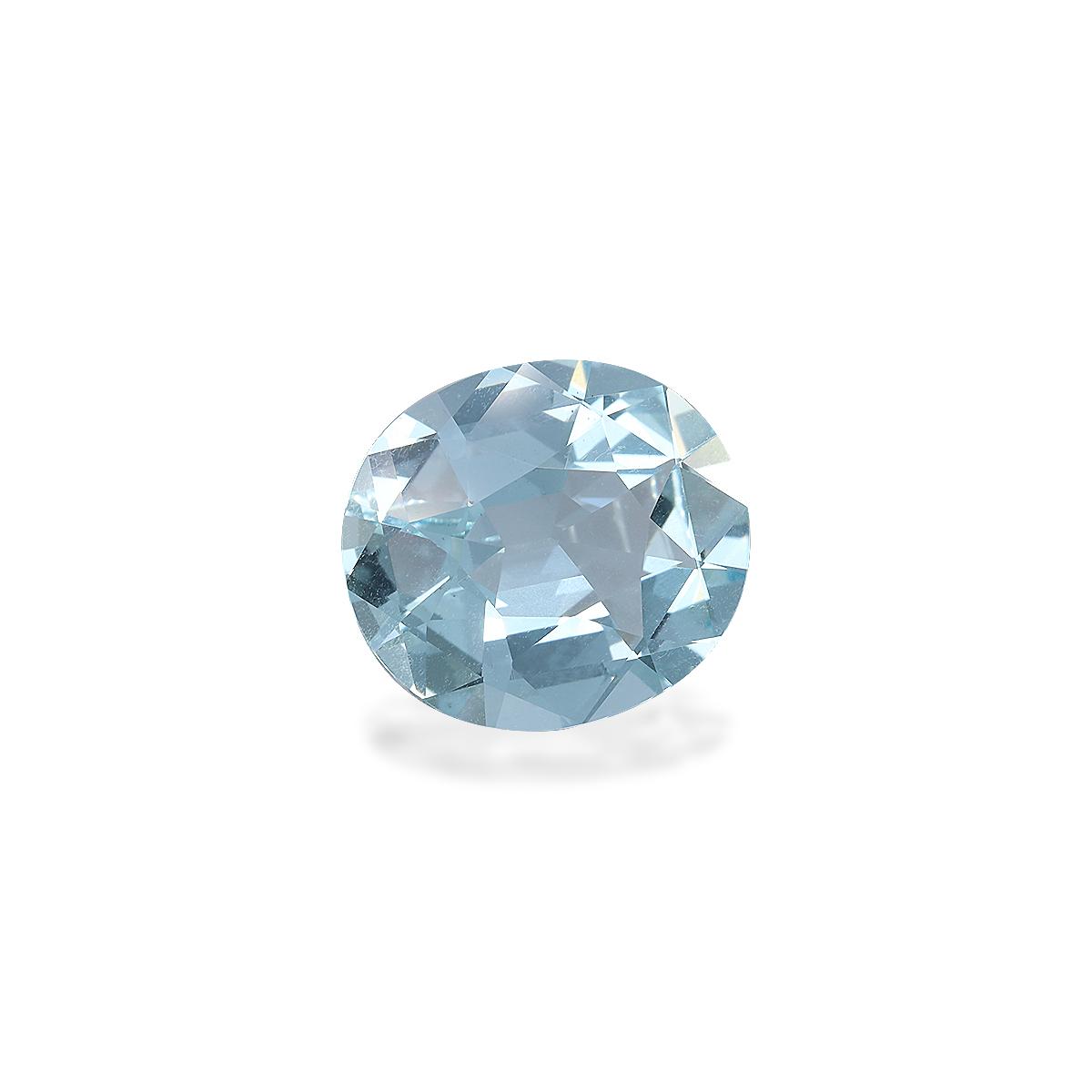 sky blue aquamarine, 6.68ct oval cut — view 3