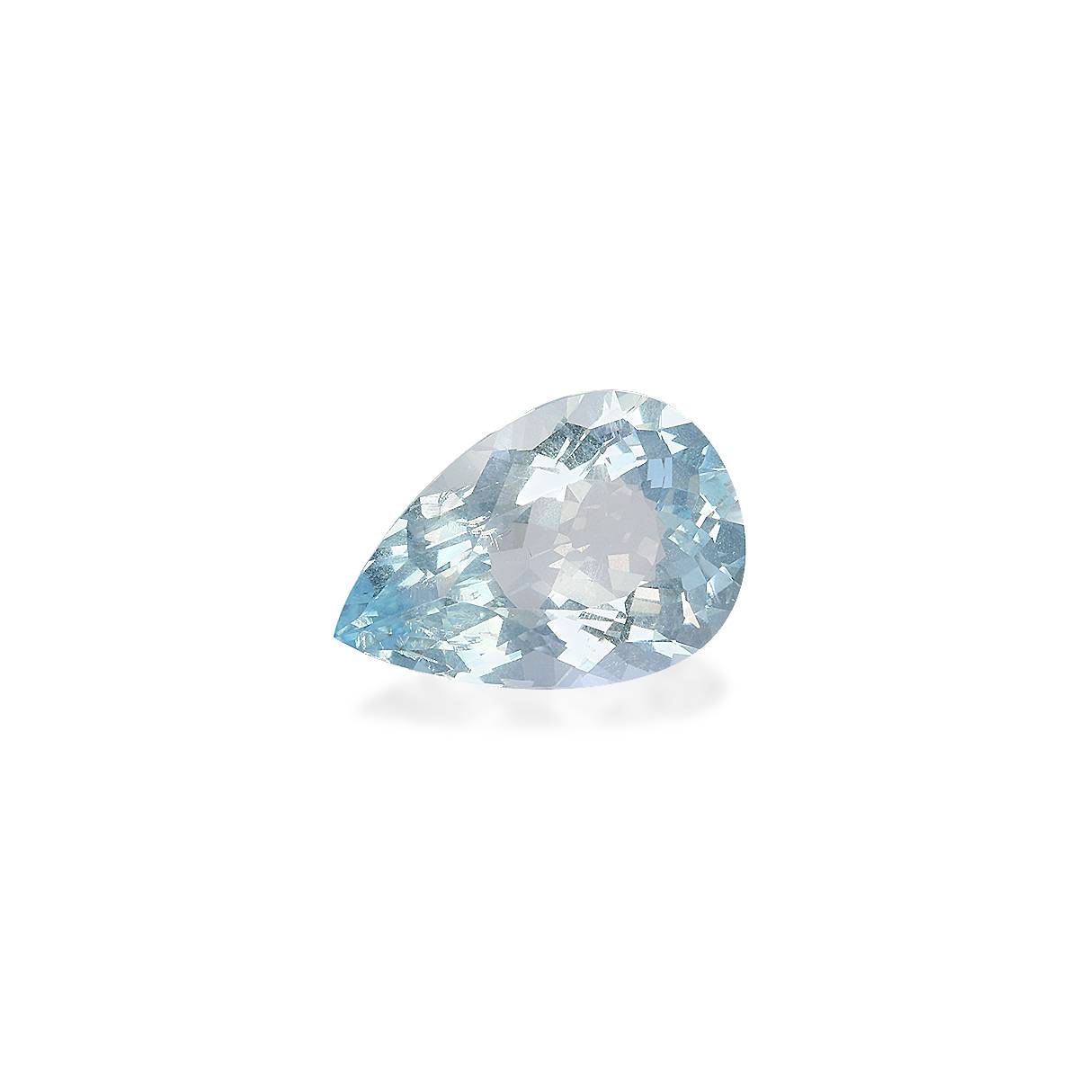 sky blue aquamarine, 8.46ct pear cut — view 3