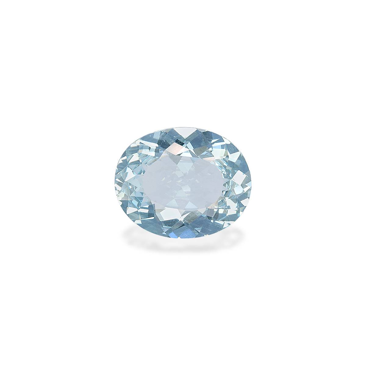 sky blue aquamarine, 6.95ct oval cut — main view