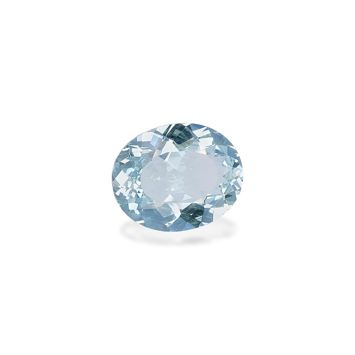 sky blue aquamarine, 6.95ct oval cut — view 3
