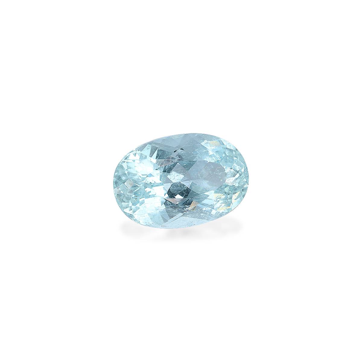 sky blue aquamarine, 9.72ct oval cut — view 3