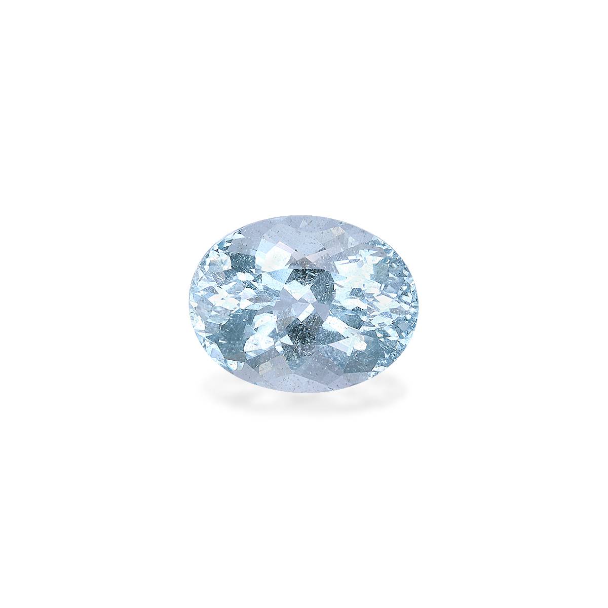 baby blue aquamarine, 10.08ct oval cut — main view