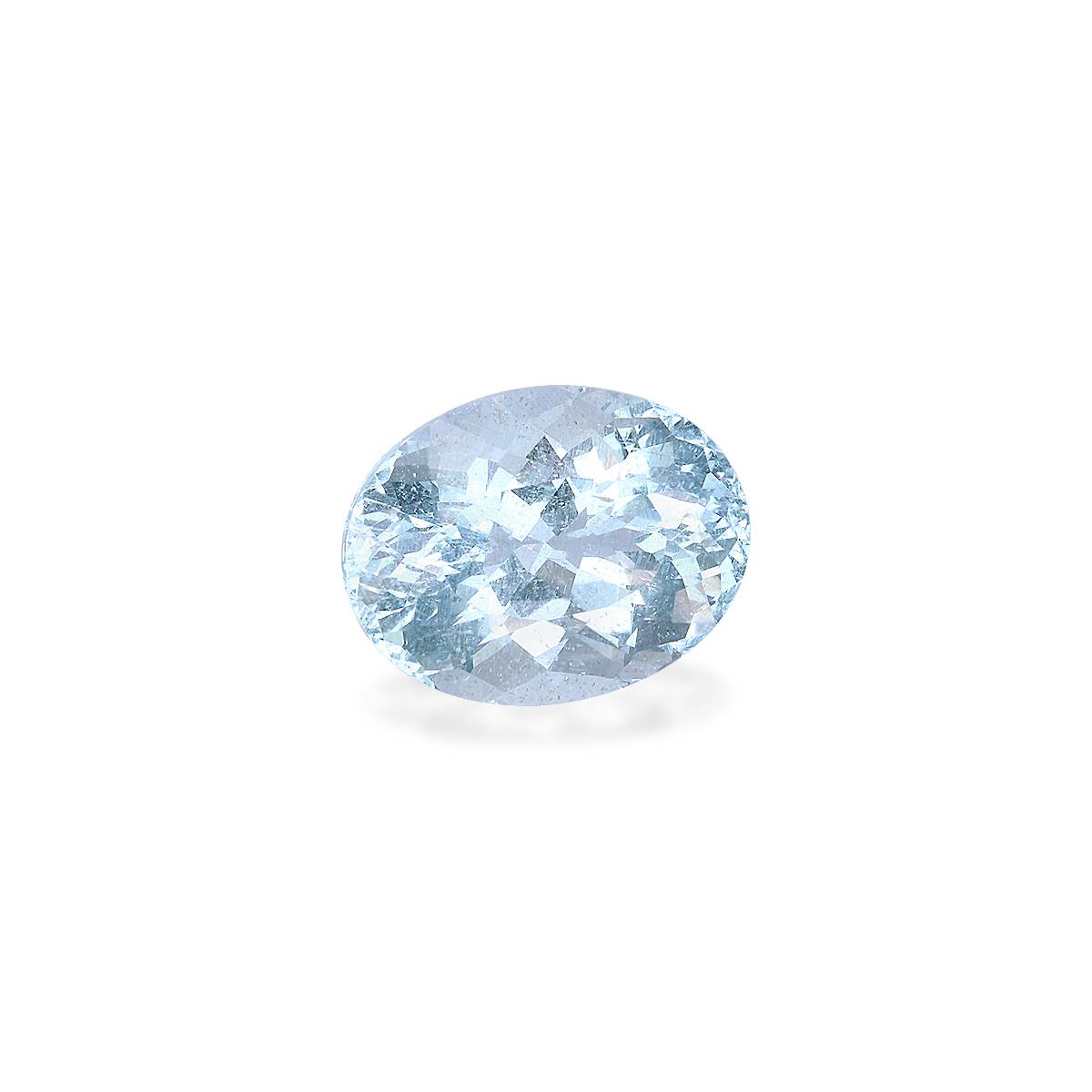 baby blue aquamarine, 10.08ct oval cut — view 3
