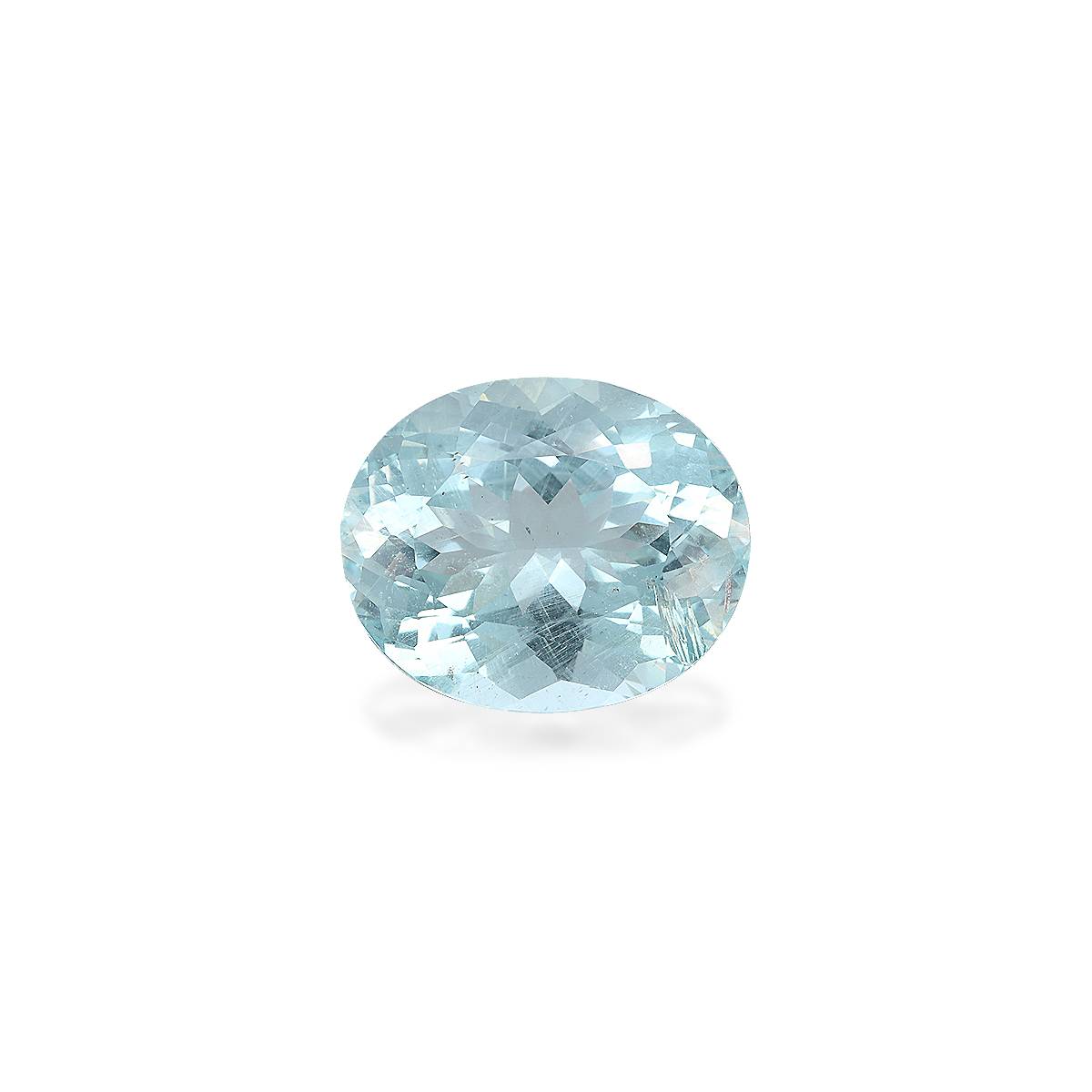 sky blue aquamarine, 12.67ct oval cut — main view