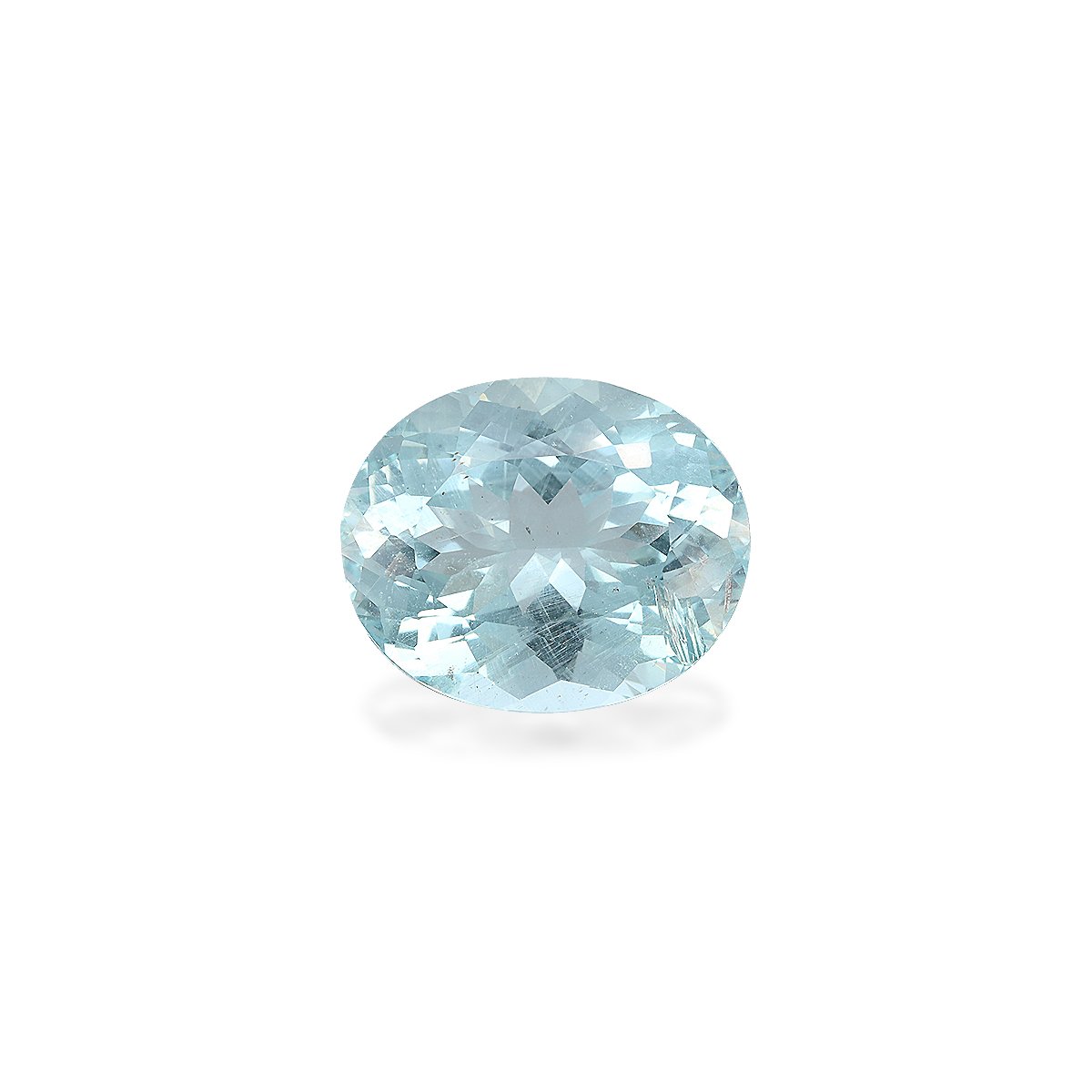 sky blue aquamarine, 12.67ct oval cut — main view