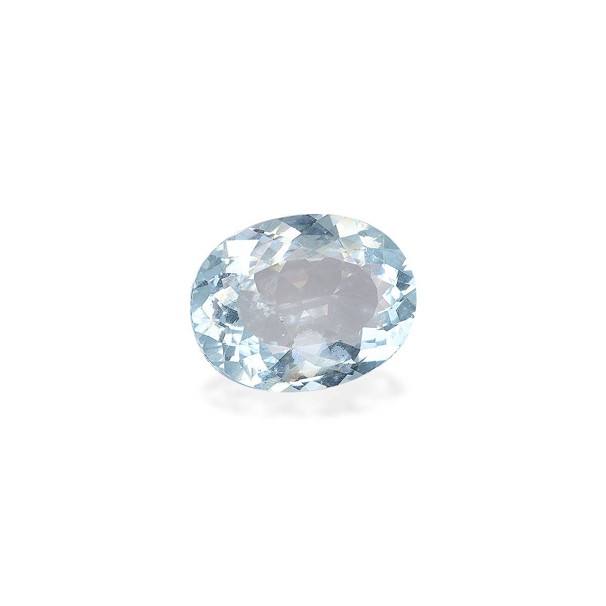 sky blue aquamarine, 9.42ct oval cut — view 3