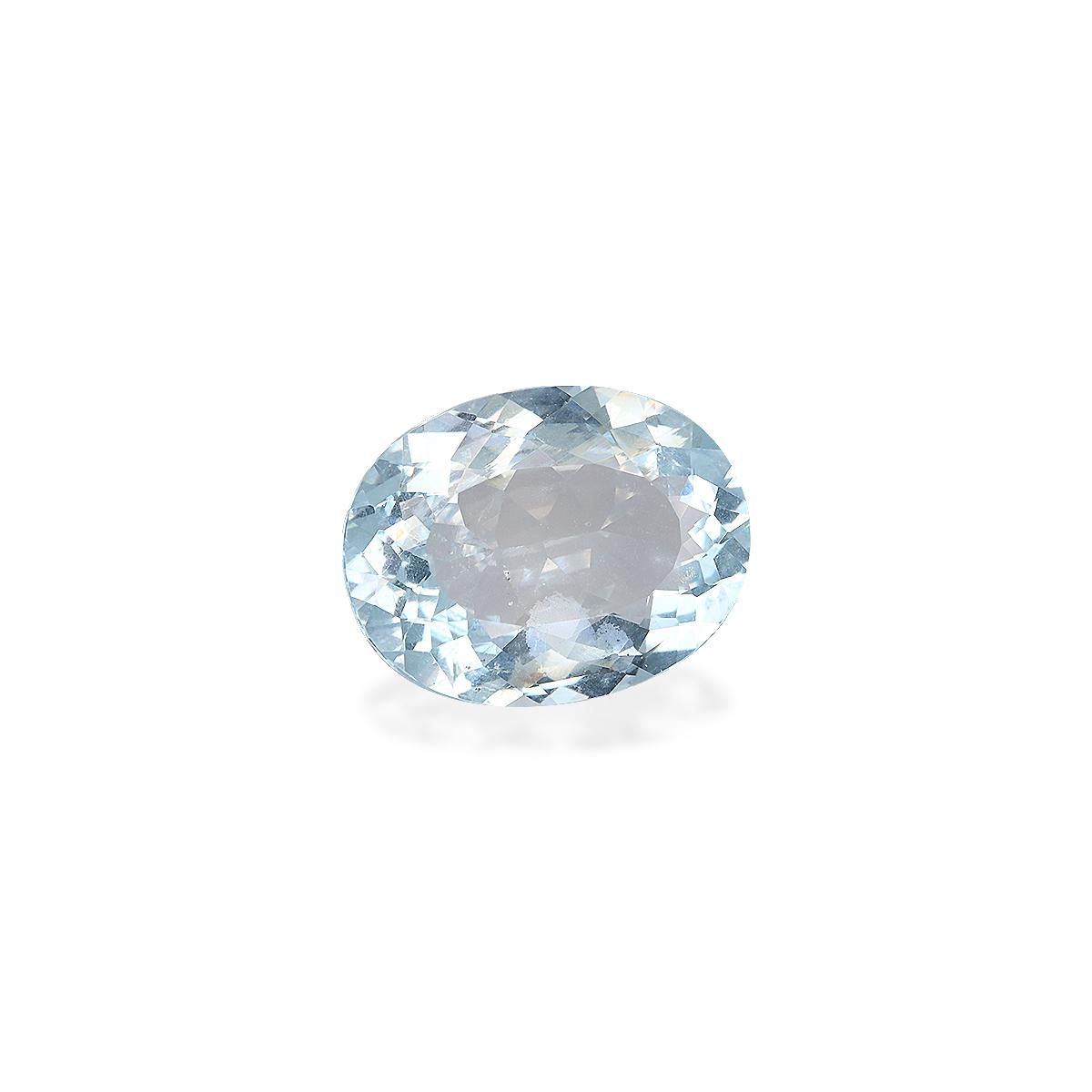 sky blue aquamarine, 9.42ct oval cut — view 3