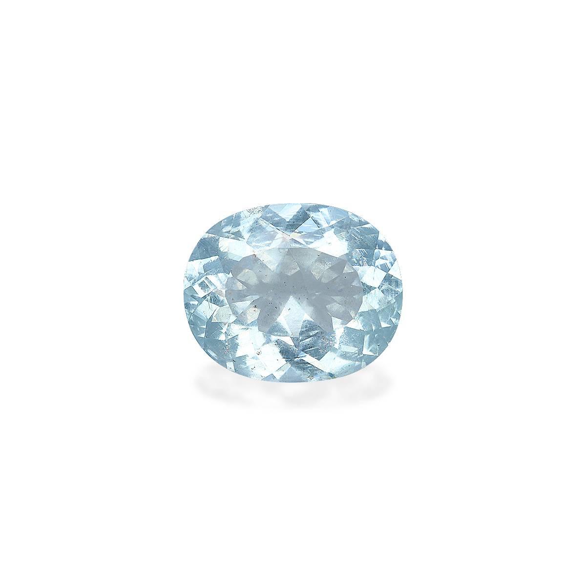 baby blue aquamarine, 8.74ct oval cut — main view