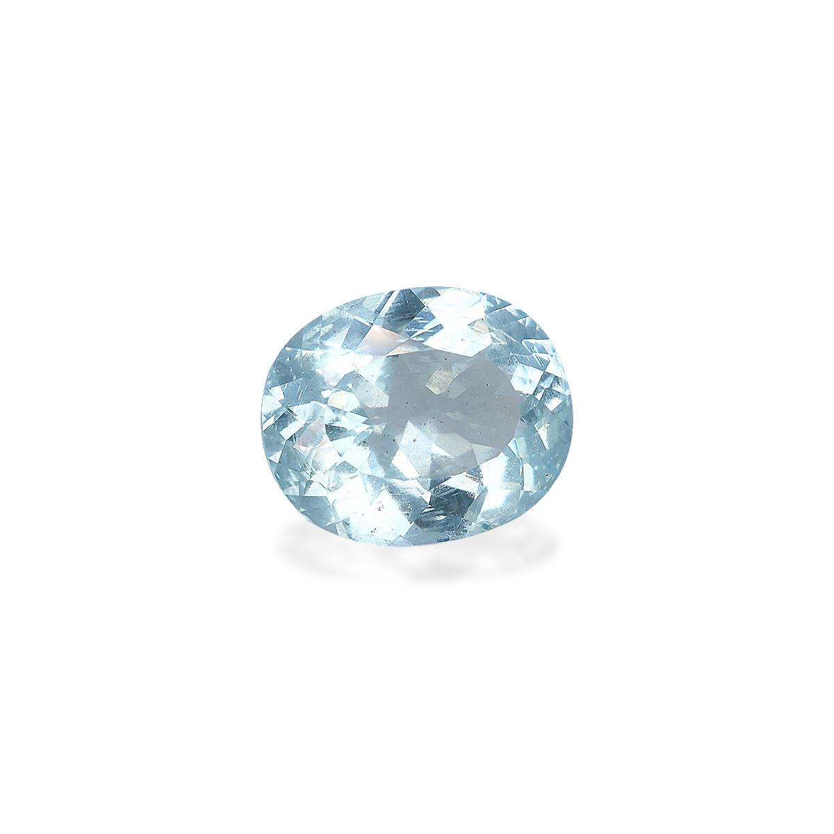 baby blue aquamarine, 8.74ct oval cut — view 3