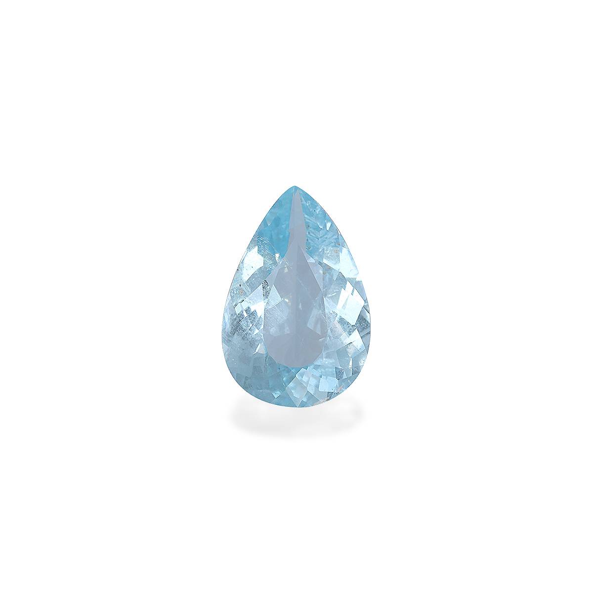 sky blue aquamarine, 6.27ct pear cut — main view