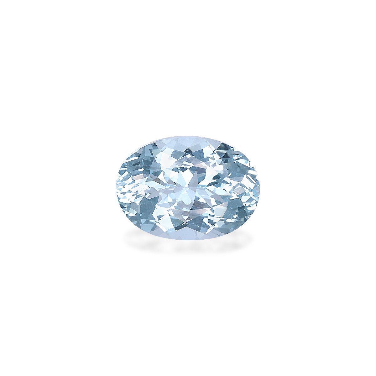 sky blue aquamarine, 10.05ct oval cut — main view