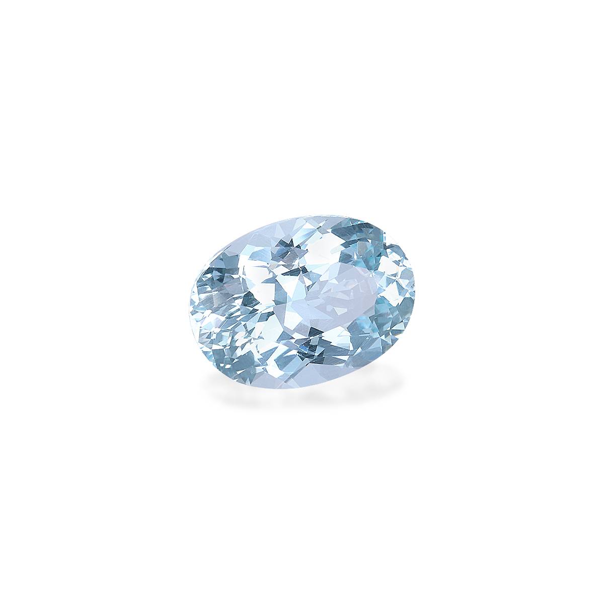 sky blue aquamarine, 10.05ct oval cut — view 3