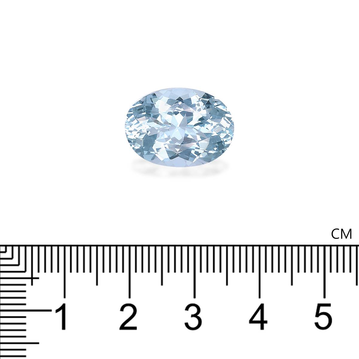 sky blue aquamarine, 10.05ct oval cut — view 4