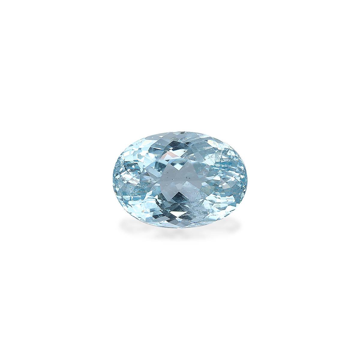sky blue aquamarine, 8.15ct oval cut — main view