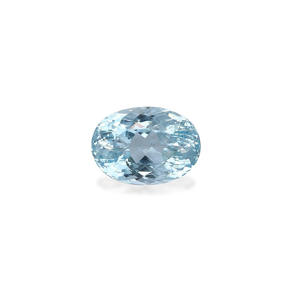 sky blue aquamarine, 8.15ct oval cut — main view