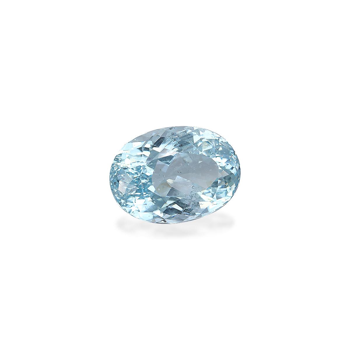 sky blue aquamarine, 8.15ct oval cut — view 3