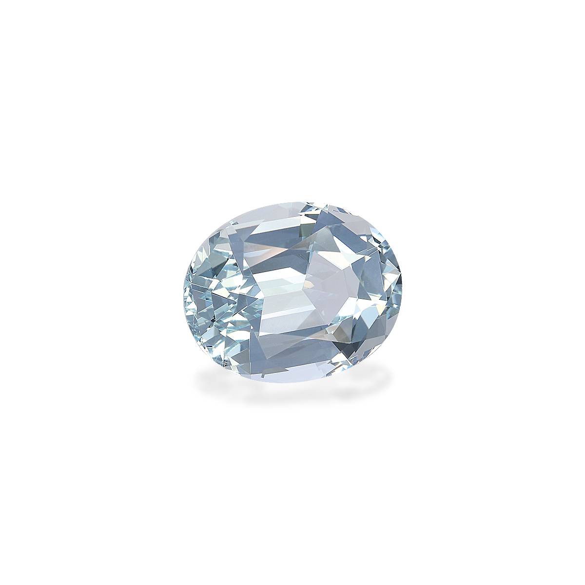 sky blue aquamarine, 8.28ct oval cut — view 3
