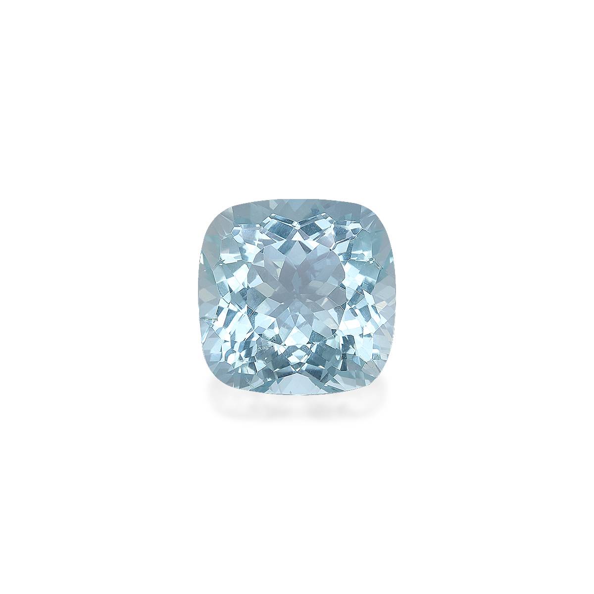 sky blue aquamarine, 5.55ct cushion cut — main view