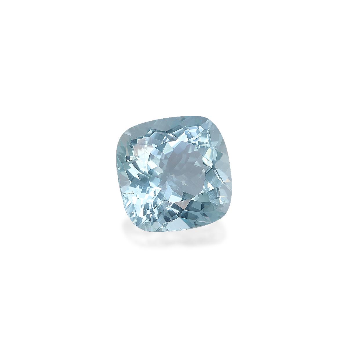 sky blue aquamarine, 5.55ct cushion cut — view 3