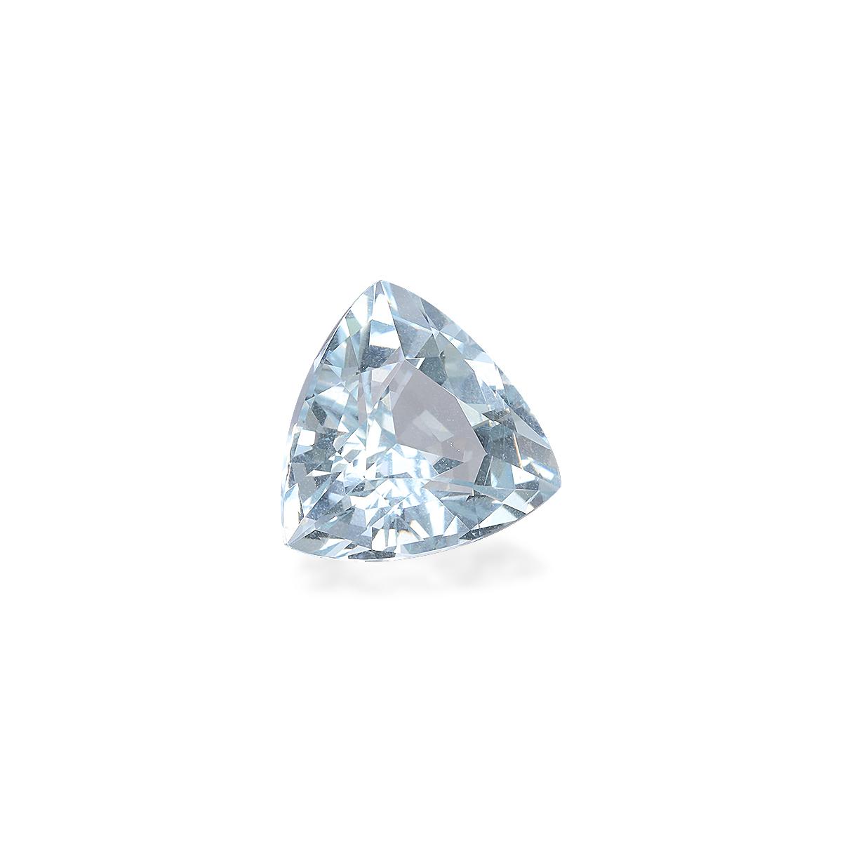 sky blue aquamarine, 4.27ct trilliant cut — view 3