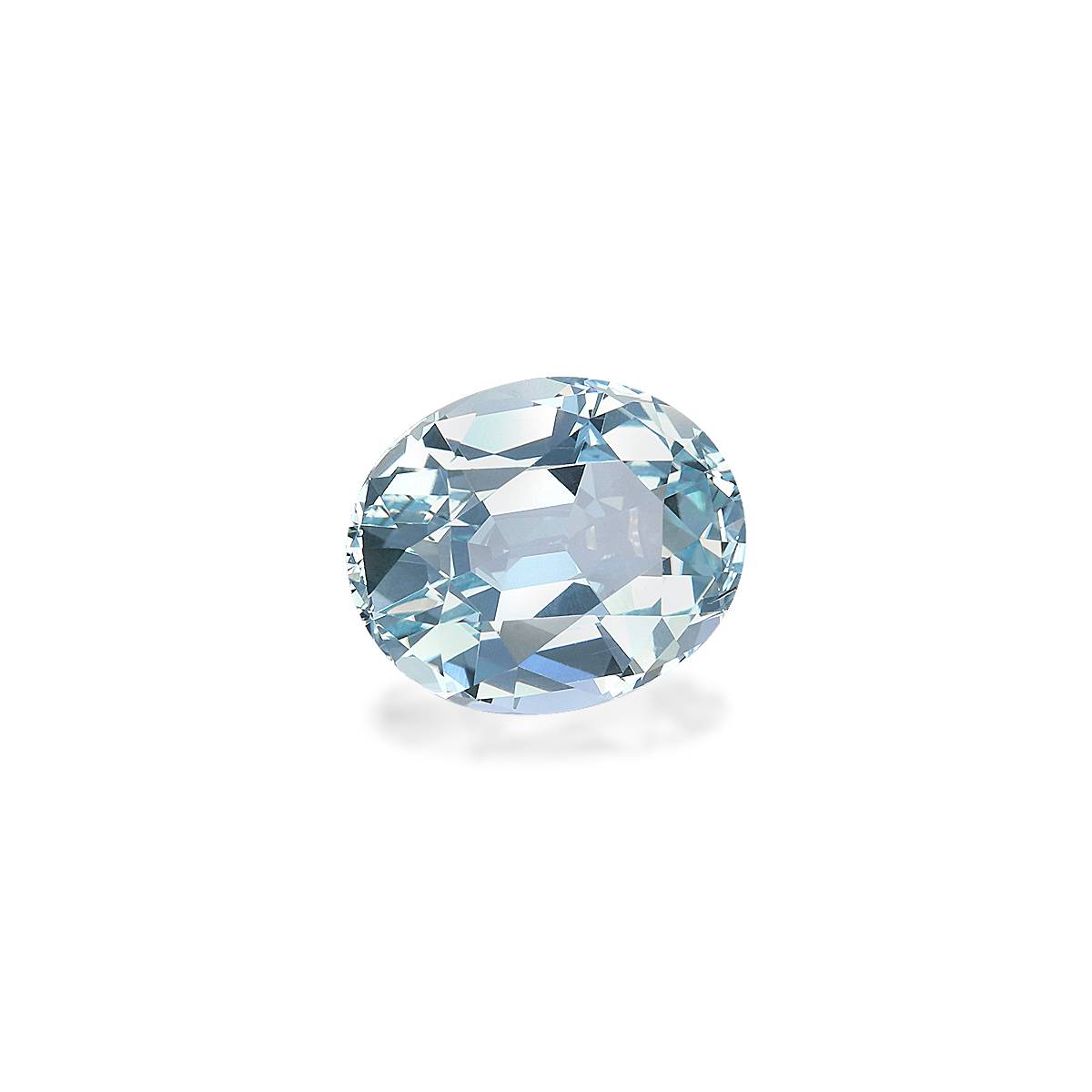 sky blue aquamarine, 6.54ct oval cut — view 3