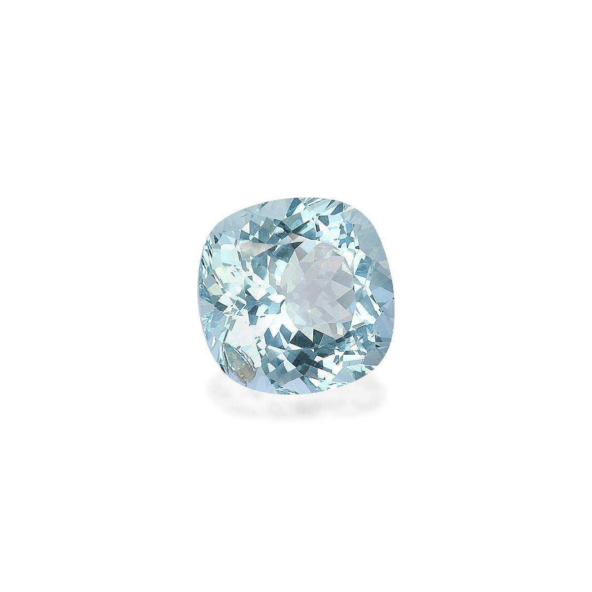 sky blue aquamarine, 7.13ct cushion cut — view 3