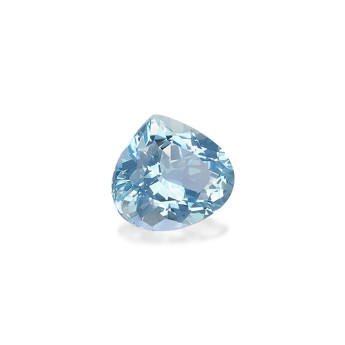 baby blue aquamarine, 5.07ct pear cut — view 3