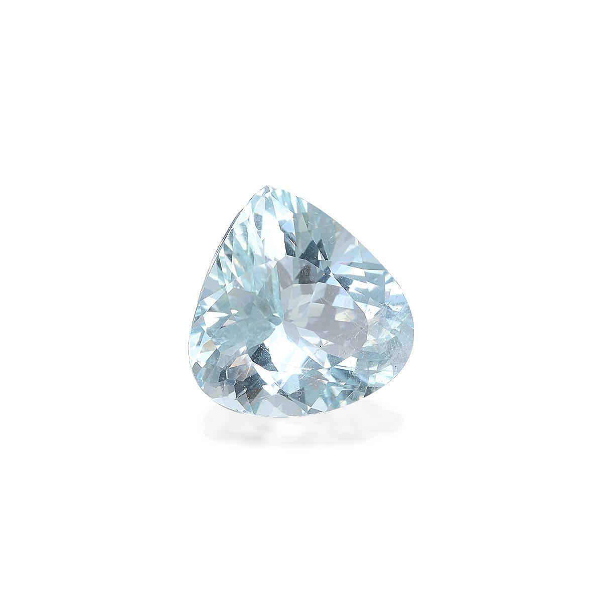 sky blue aquamarine, 4.38ct pear cut — view 3