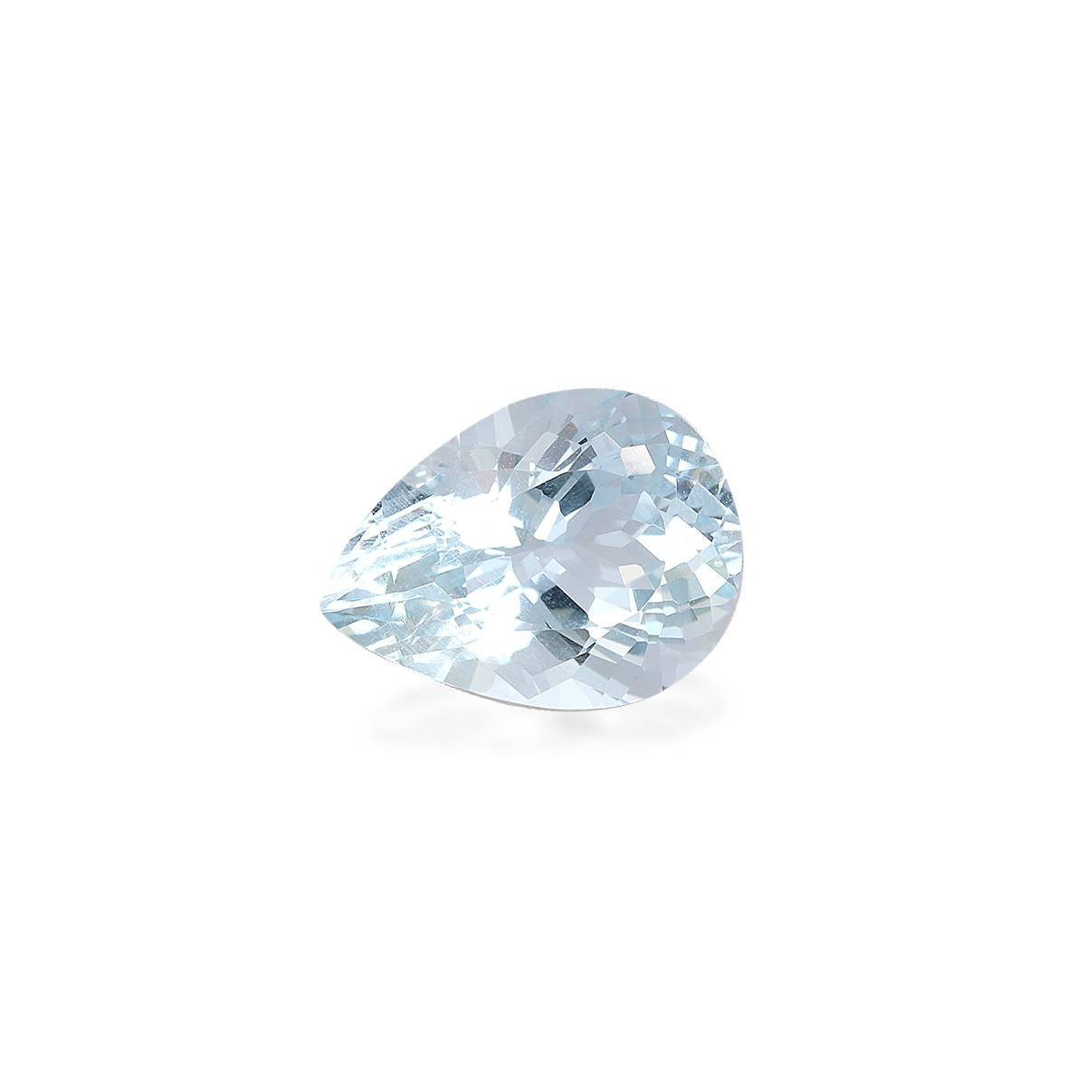 sky blue aquamarine, 5.63ct pear cut — view 3