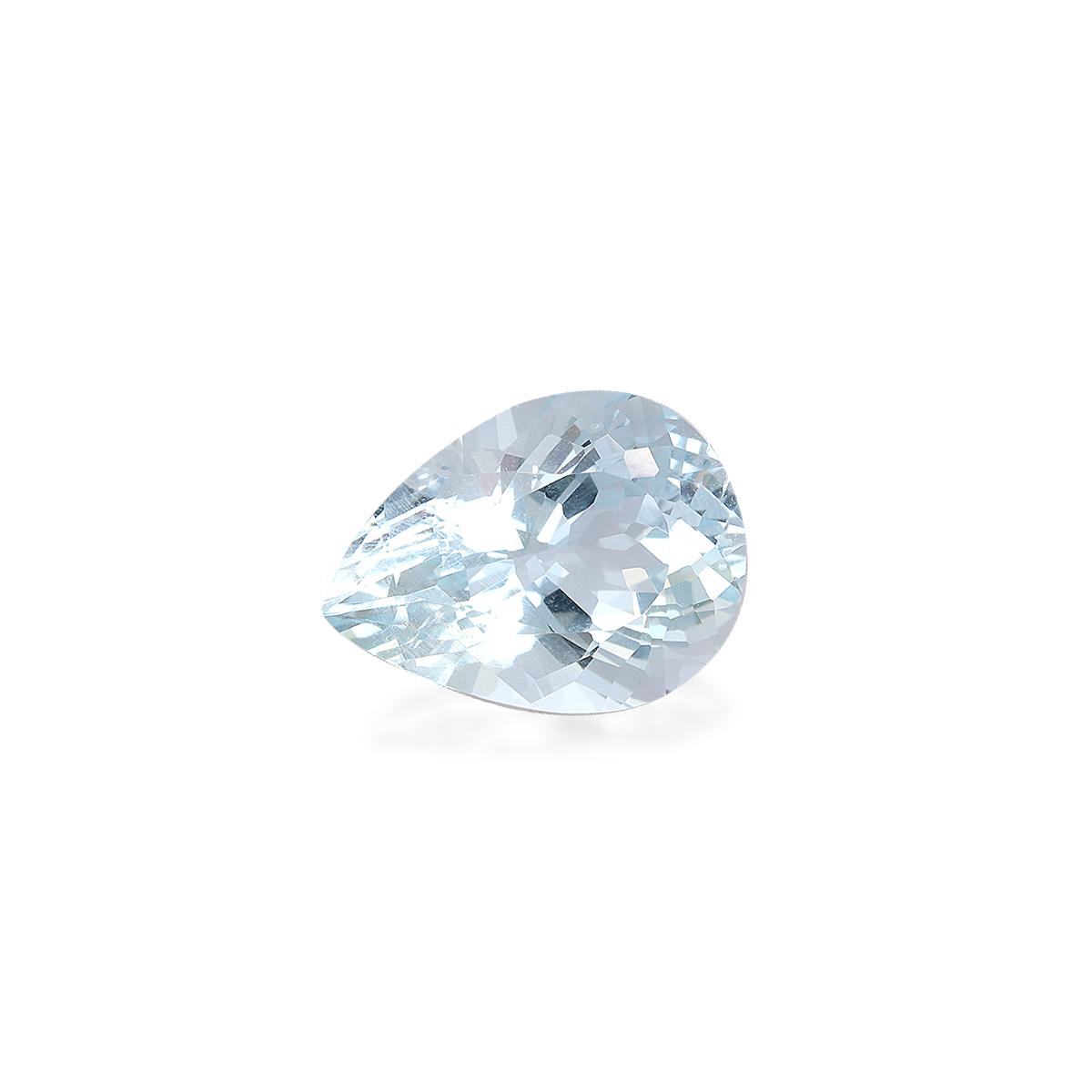 sky blue aquamarine, 5.63ct pear cut — view 3