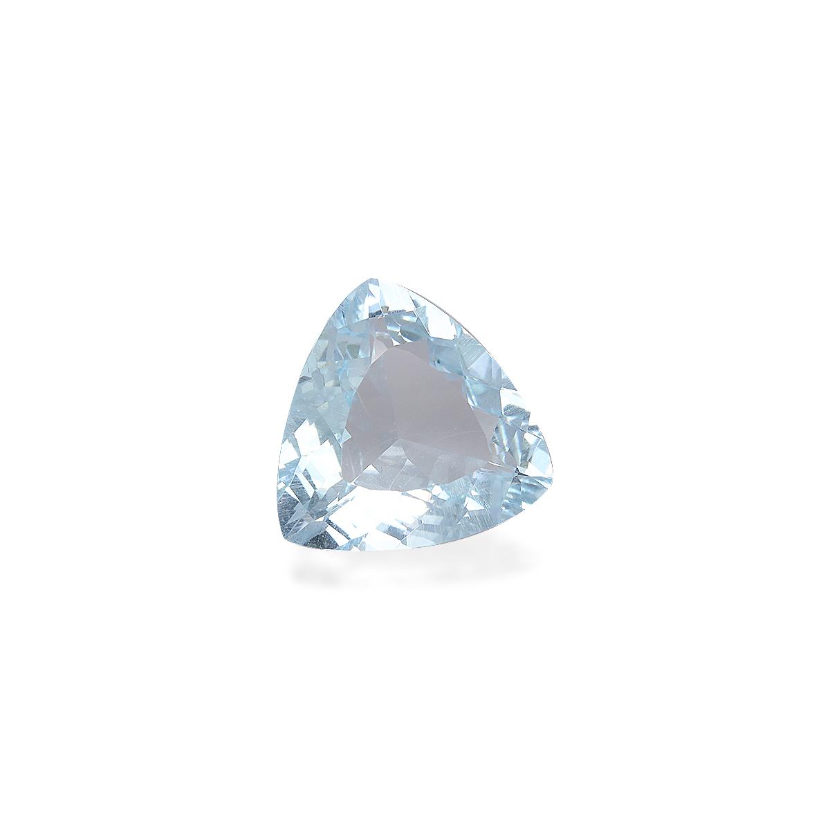 sky blue aquamarine, 4.4ct trilliant cut — view 3