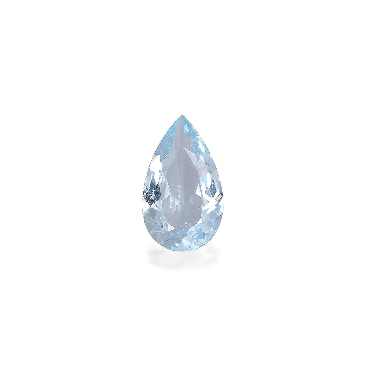sky blue aquamarine, 4.44ct pear cut — main view