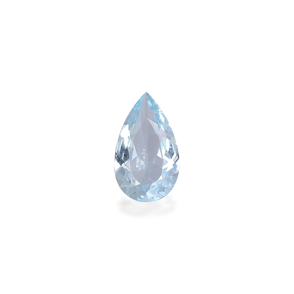 sky blue aquamarine, 4.44ct pear cut — main view