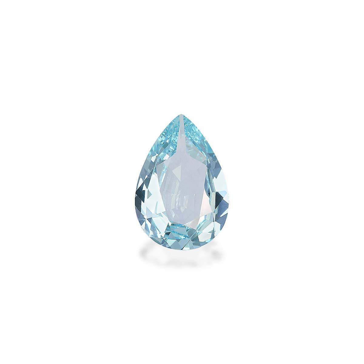 baby blue aquamarine, 3.48ct pear cut — main view