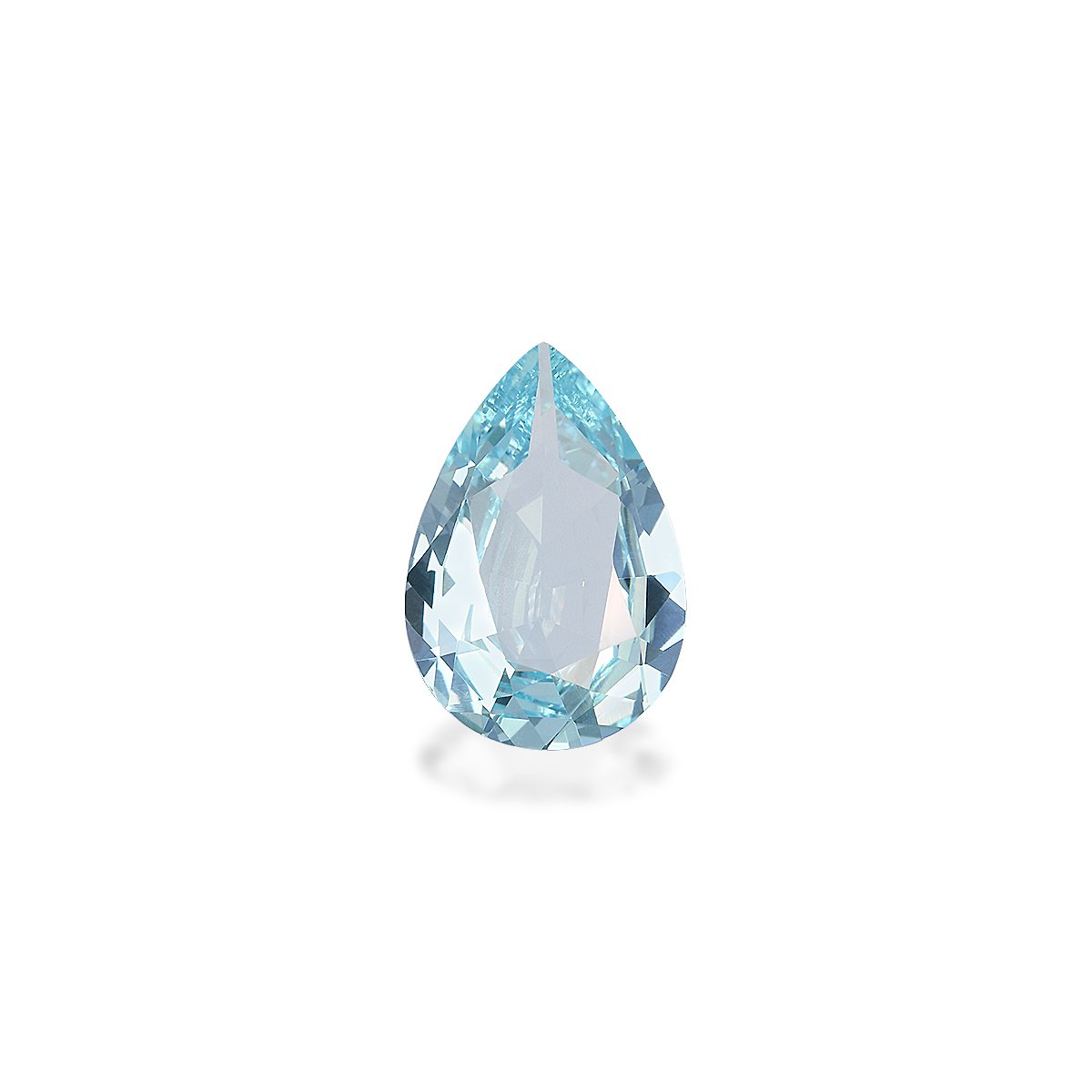baby blue aquamarine, 3.48ct pear cut — main view